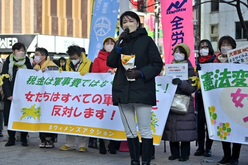 【恥】立憲民主党・女性議員『女たちはすべての軍事行動に反対します』新宿駅でアピール　#ウィメンズアクション
