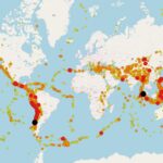 【画像あり】世界の地震分布図、ガチでやばすぎるｗｗｗｗｗｗｗｗｗｗ