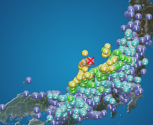 石川県で震度６強の地震 見附島が崩壊か