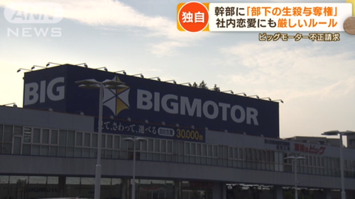 ビッグモーター経営計画書「社内恋愛は二度目まで」