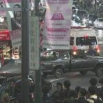 渋谷のスクランブル交差点事故の動画「右に曲がろうとして左に曲がった」