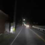 恐怖映像　長野の路上に四つん婆が出現する動画