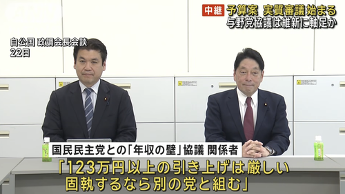 自民党「年収の壁引き上げはもういいや、維新と手を組んで教育無償化やります」←ガチのゴミ政党で草