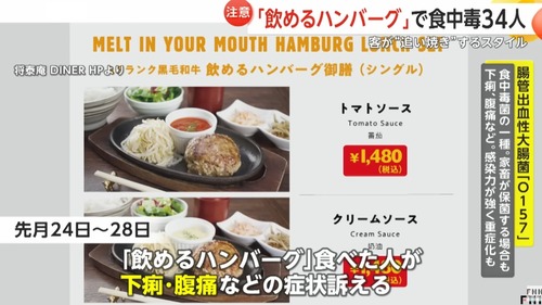 飲めるハンバーグとかレアハンバーグ流行ってるけど